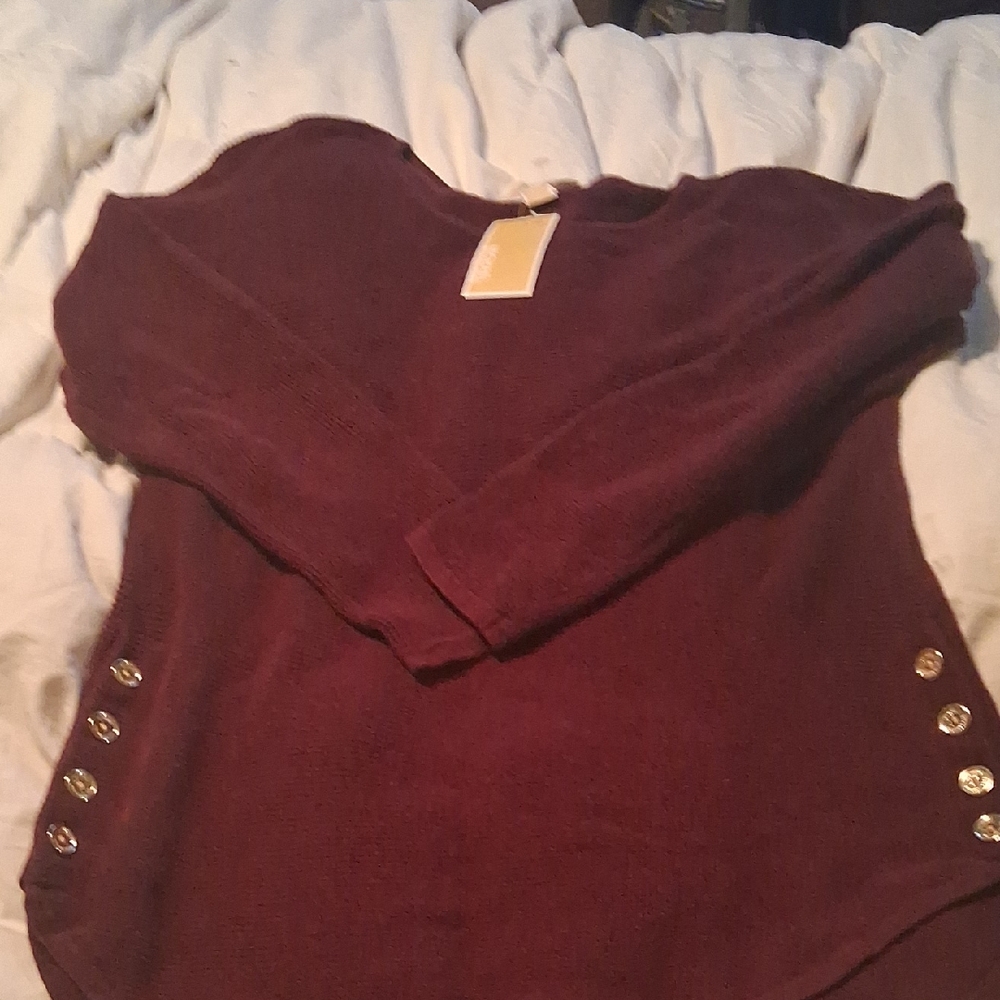 Clearence Michael Kors Cordovan Sweater Nwt Was $98
